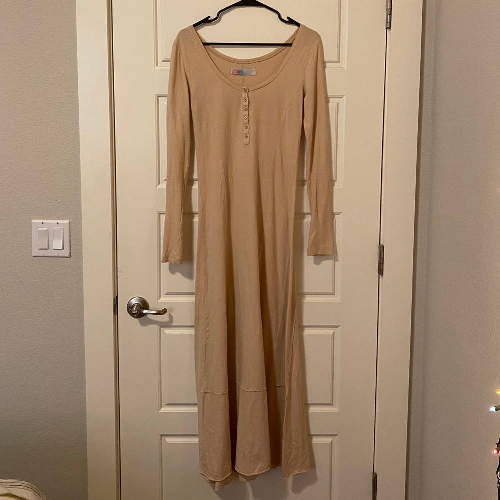 Free People long sleeve maxi dress